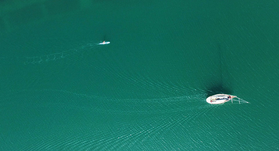 Nahskwell en sortie paddle sur les eaux bretonnes