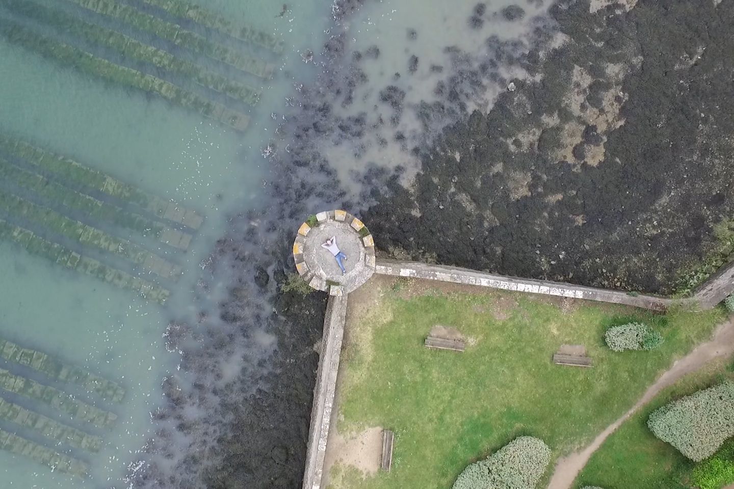 Panorama d’Arradon Pen Er Men en drone