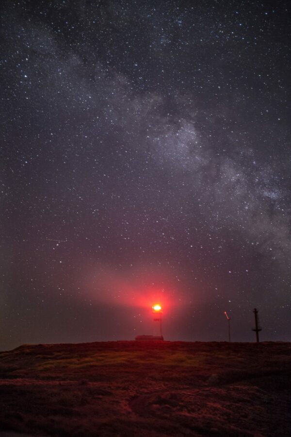 Le phare de Penfret la nuit