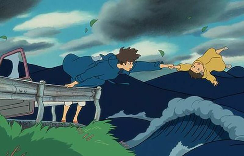 Ponyo dans la tempête