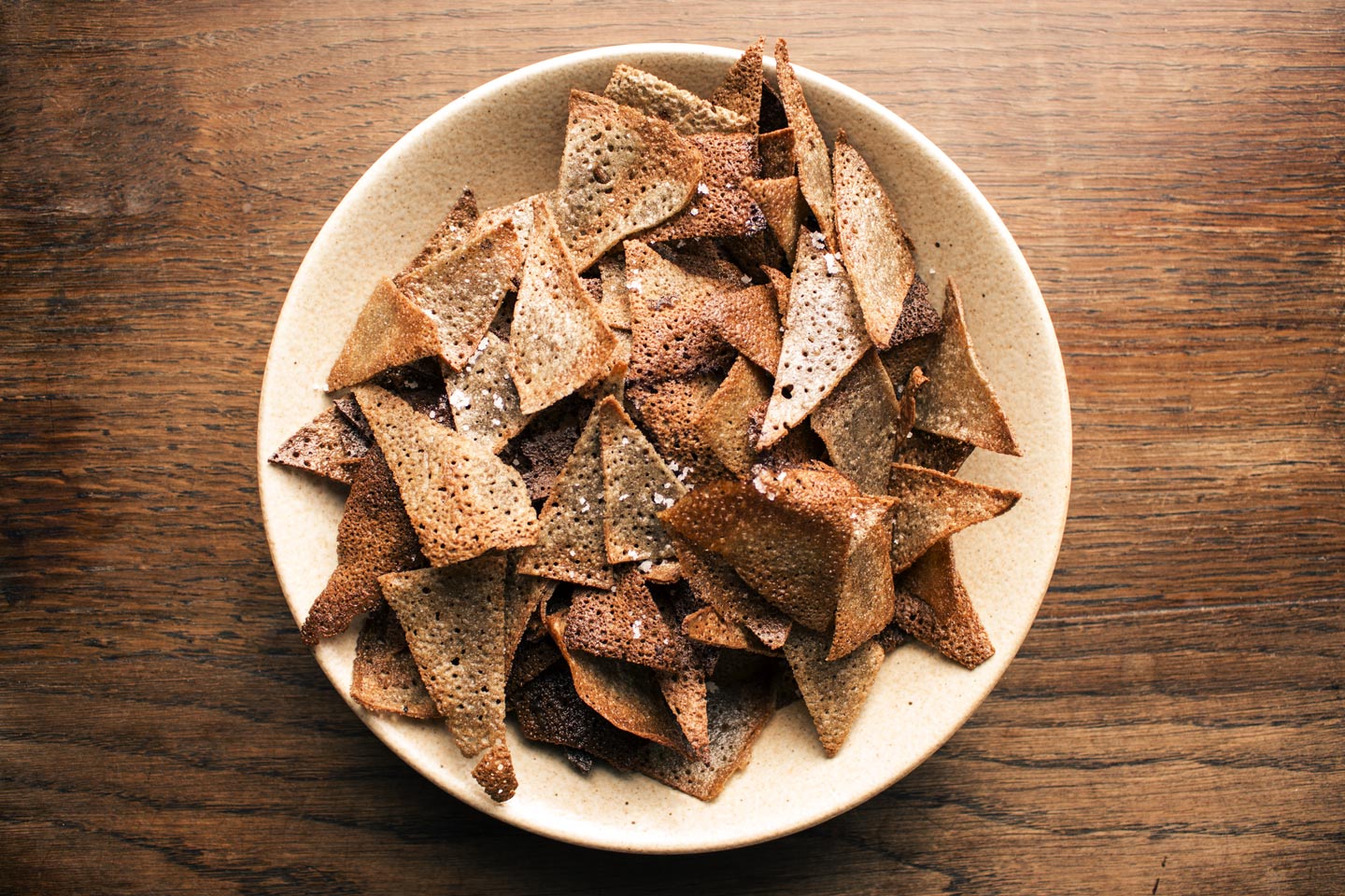 La recette des chips de blé noir