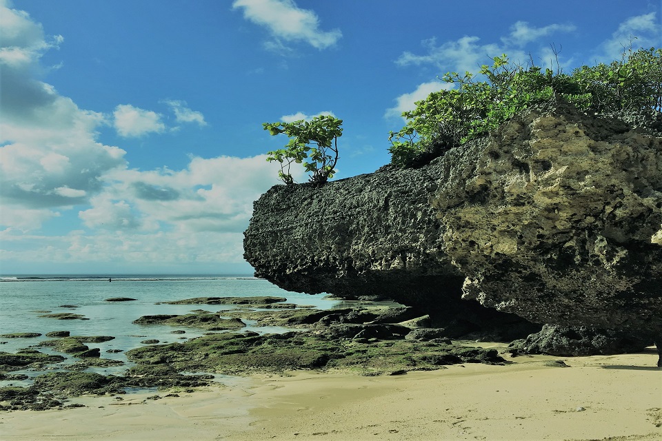 La plage Padang padang à Bali