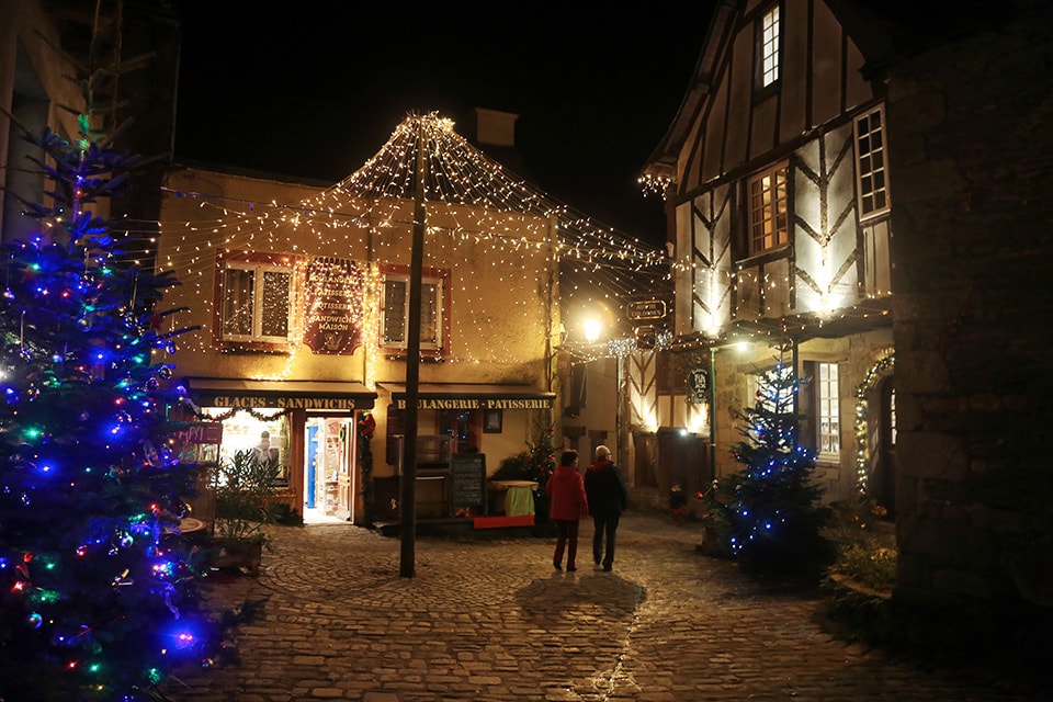 Illuminations marché de Noël de Rochefort-en-Terre