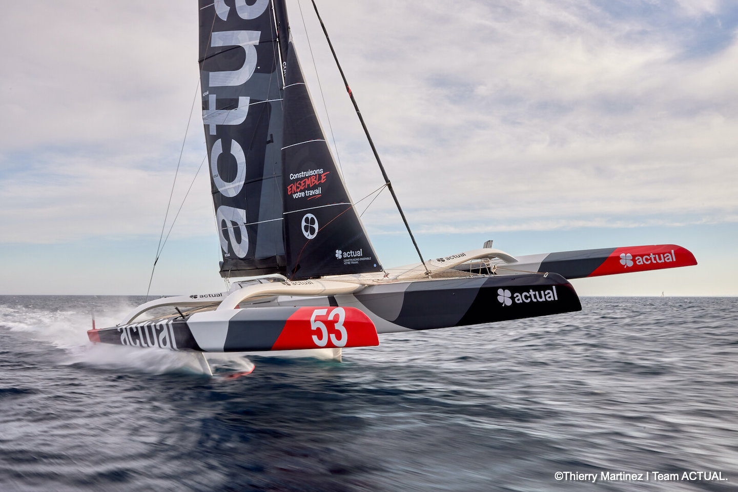 Yves Le Blevec et l’Actual Ultim 3 : direction la Route du Rhum