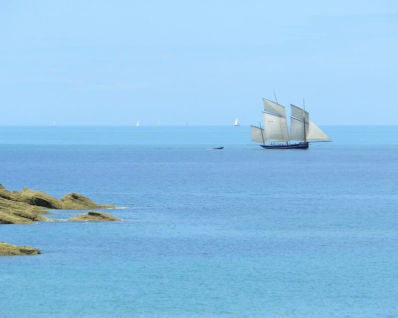 Le voilier La Cancalaise en mer