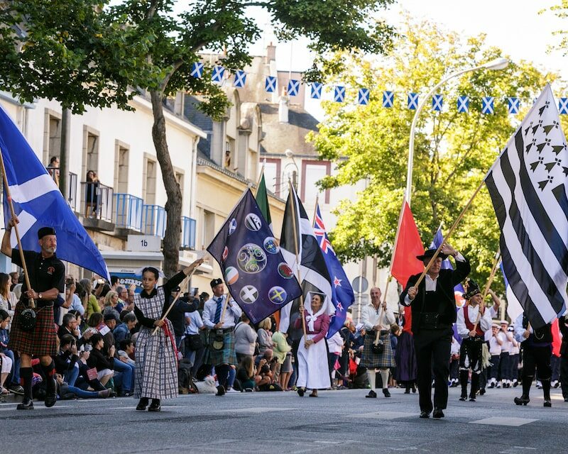 La parade du Festival Interceltique de Lorient en 2017