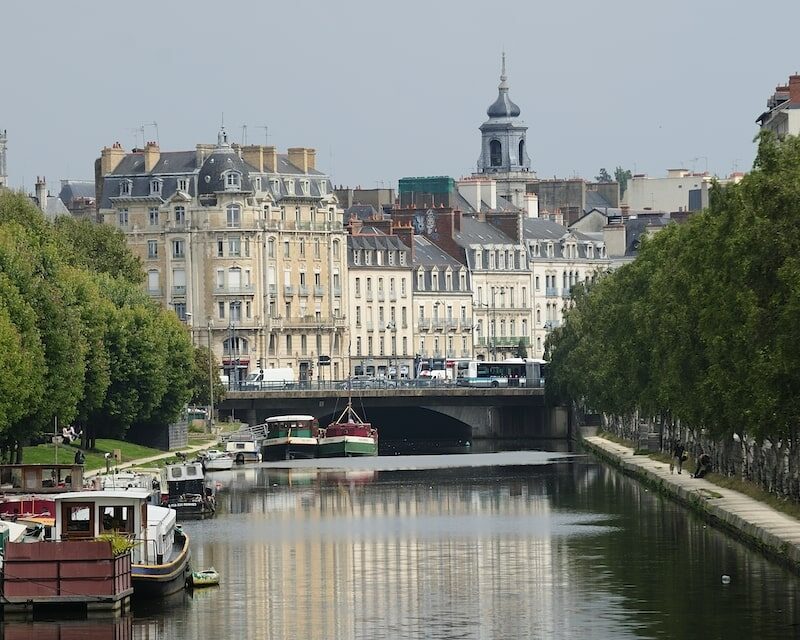 Rennes vu depuis la Vilaine