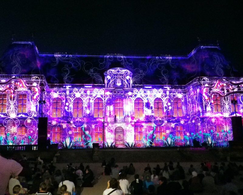 L'Hôtel de ville de Rennes illuminé