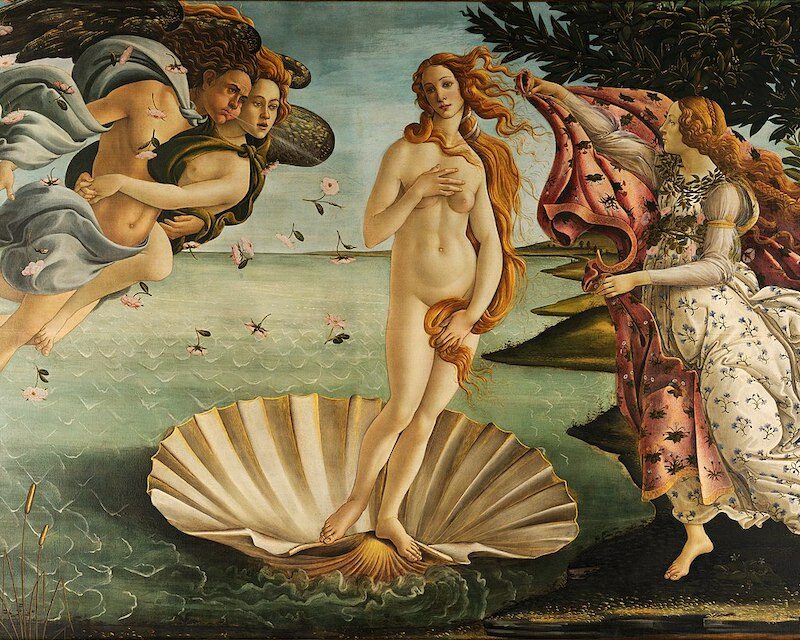Tableau de la Naissance de Vénus par Botticelli