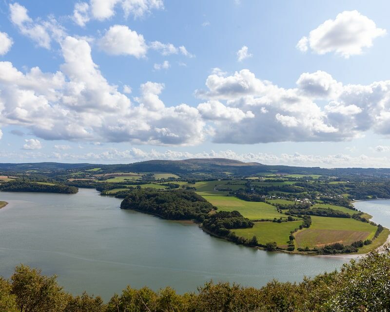 Vue sur un méandre de l'Aulne