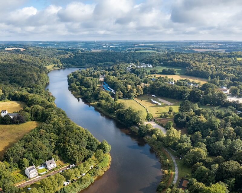 Vue aérienne du Blavet