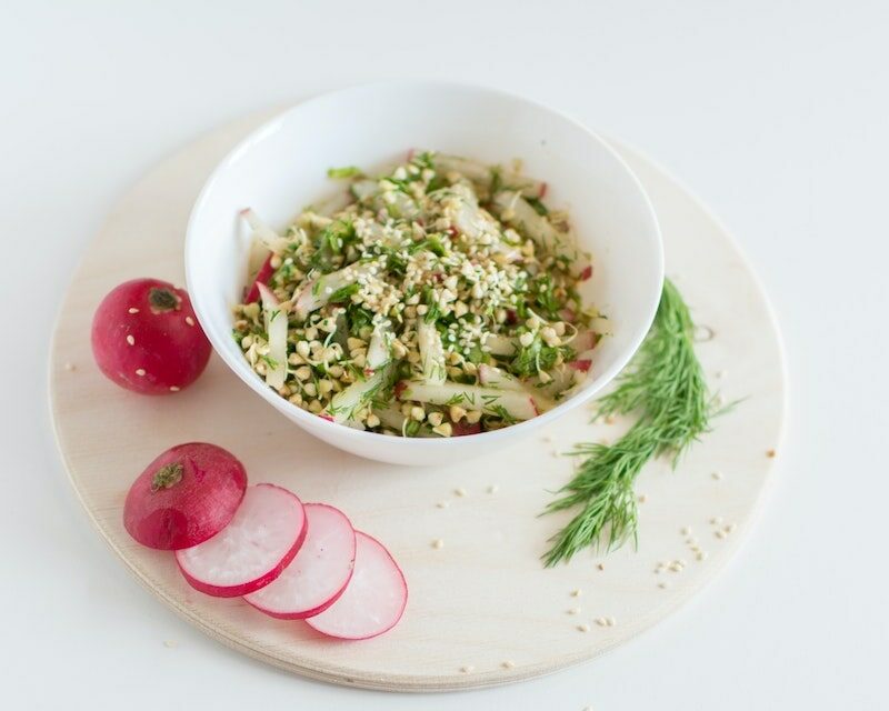 Salade composée avec du sarrasin