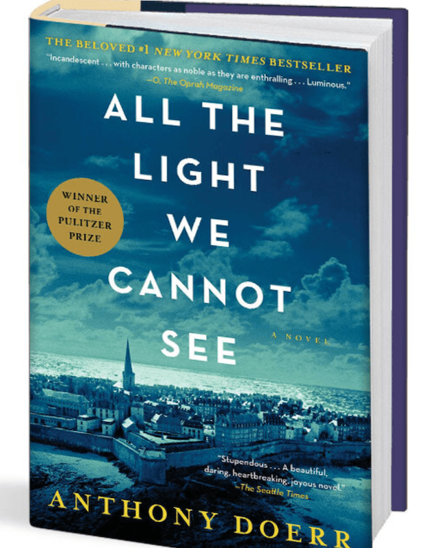 Couverture du roman Toute la lumière que nous ne pouvons voir d'Anthony Doerr