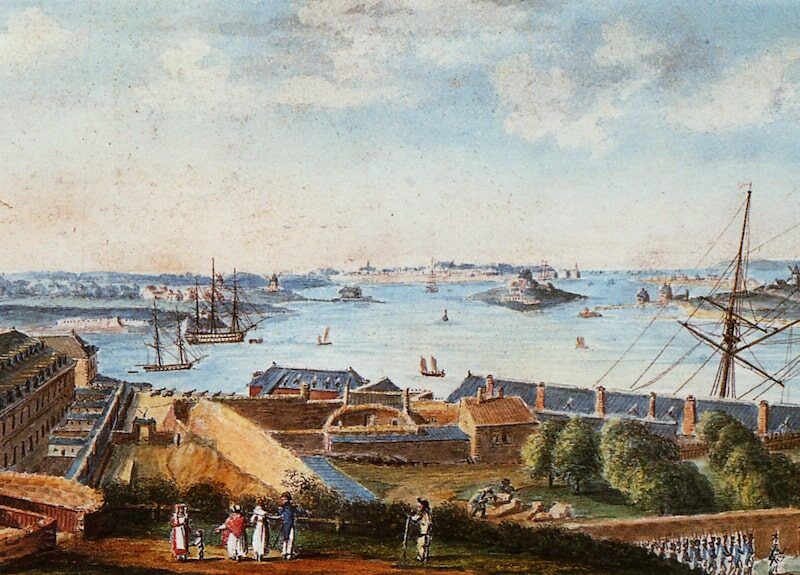 Tableau du port de Lorient en 1800