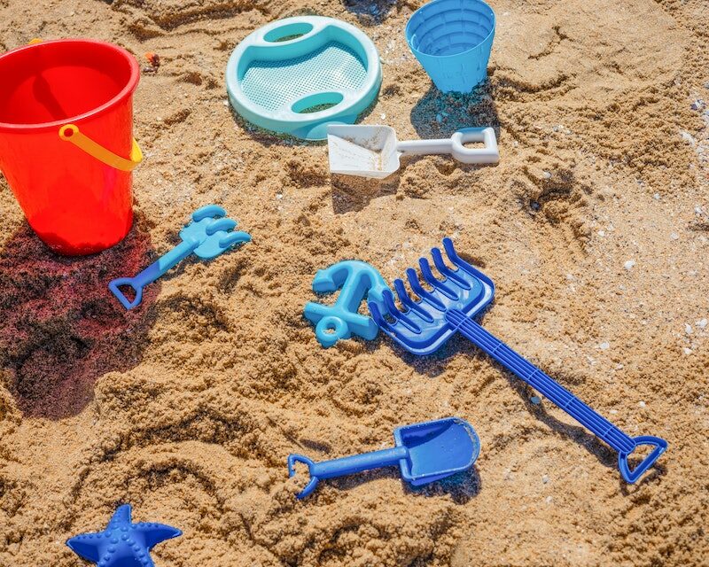 Des accessoires pour faire des châteaux de sable