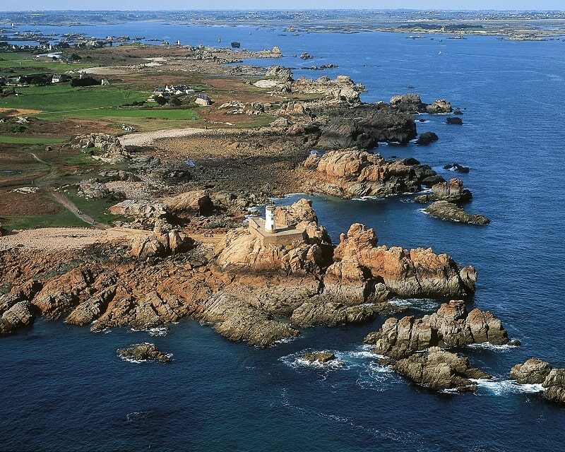 Vue aérienne sur la Pointe du Paon