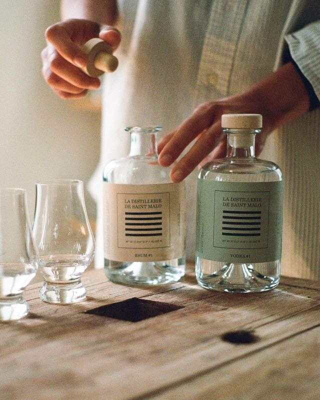 Bouteilles de la Distillerie de Saint-Malo