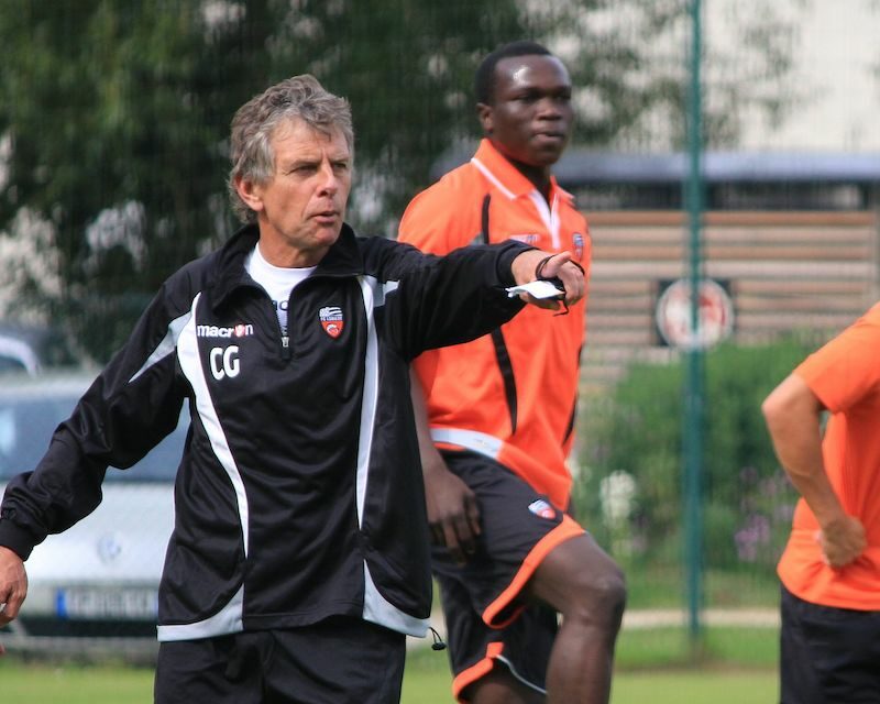 Entraînement du FC Lorient avec Christian Gourcuff