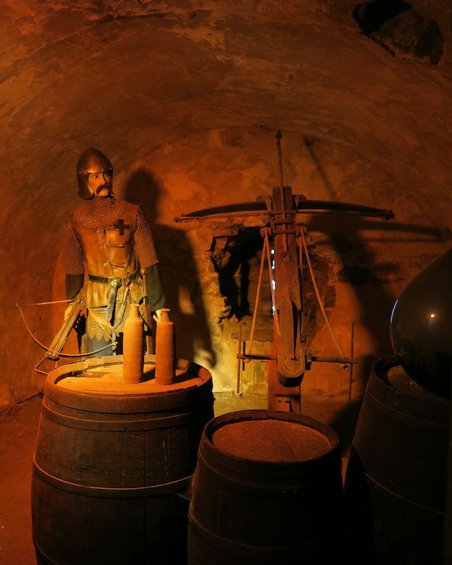 Intérieur du donjon du Fort La Latte