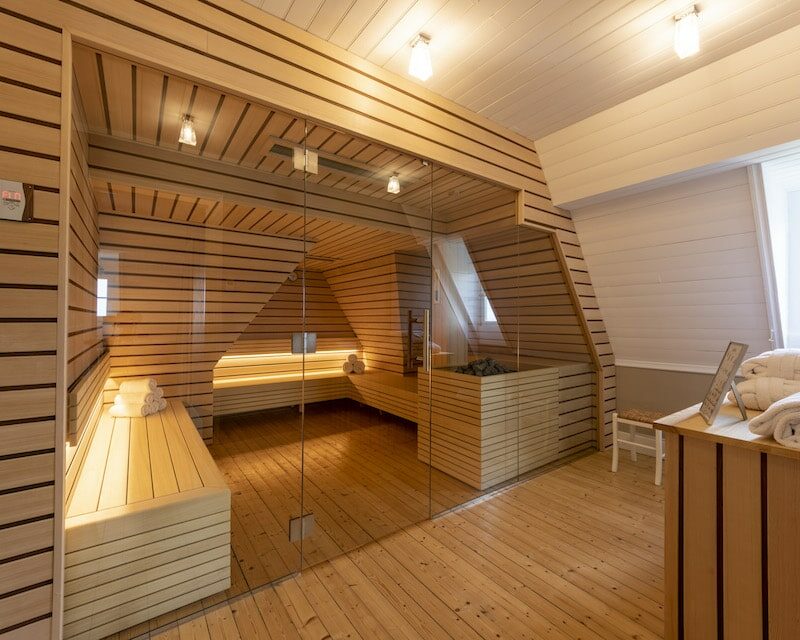 Le sauna du Manoir de Rulianec