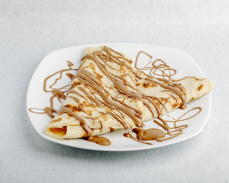 Crêpe napée de caramel