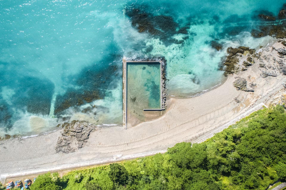 Piscine naturelle sur la Pointe du Hock à Cancale