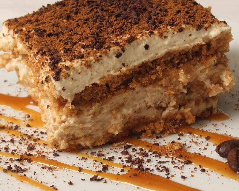 Tiramisu avec du caramel