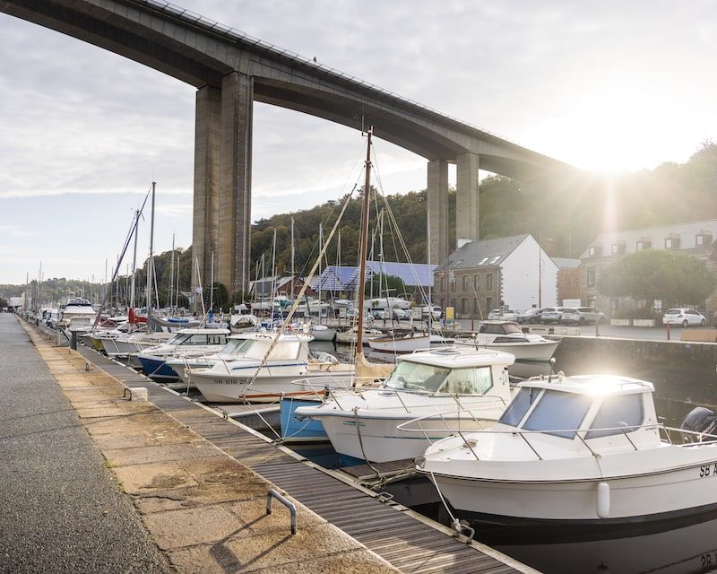 Des bateaux sur le port du Légué à Saint-Brieuc